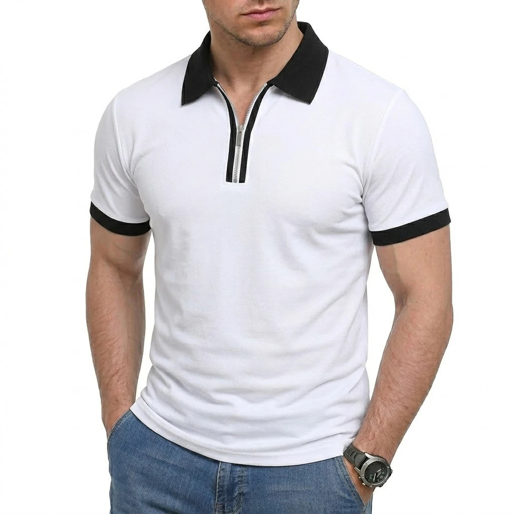 Beeckhoven™ | Casual Mannen Poloshirt Met Rits