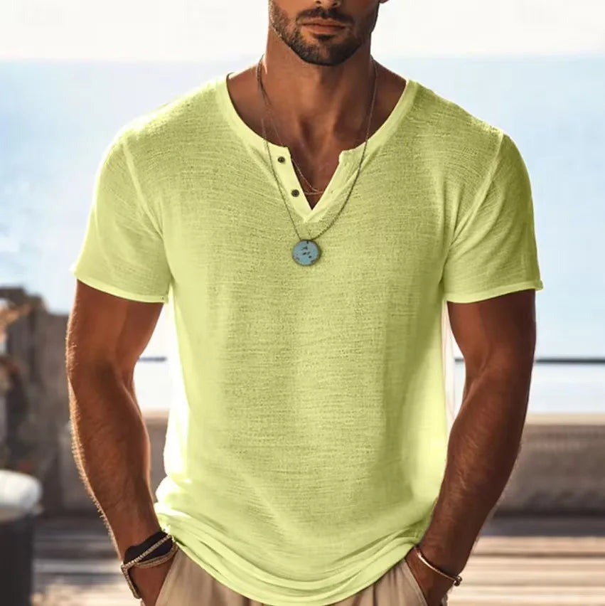 Beeckhoven™ | Luchtig Heren Shirt met V-hals