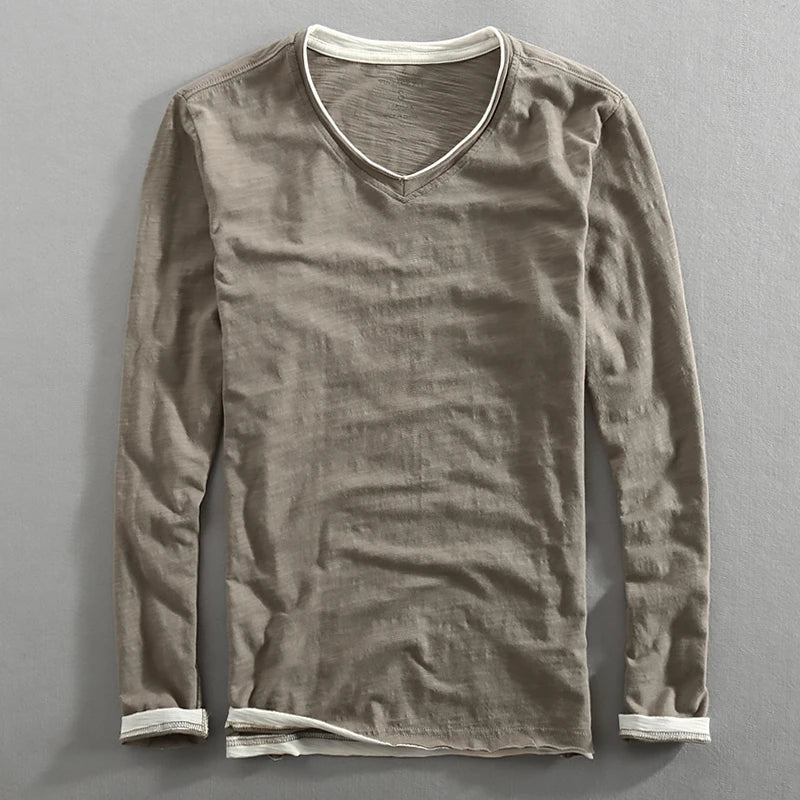 Beeckhoven™ | Katoenen Mannen Shirt Met Lange Mouwen