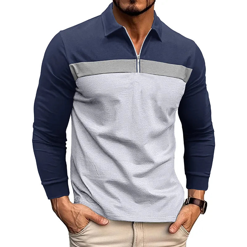 Beeckhoven™ | Stijlvol Heren Poloshirt Met Lange Mouwen