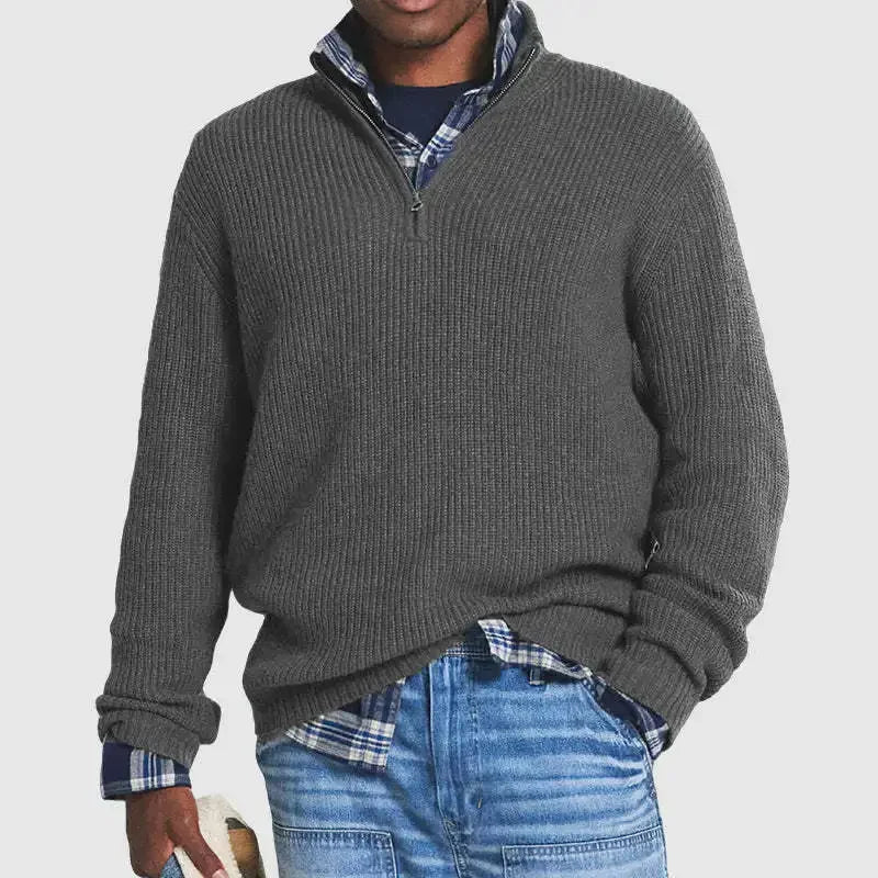 Beeckhoven™ | Casual Mannen Trui Met Rits