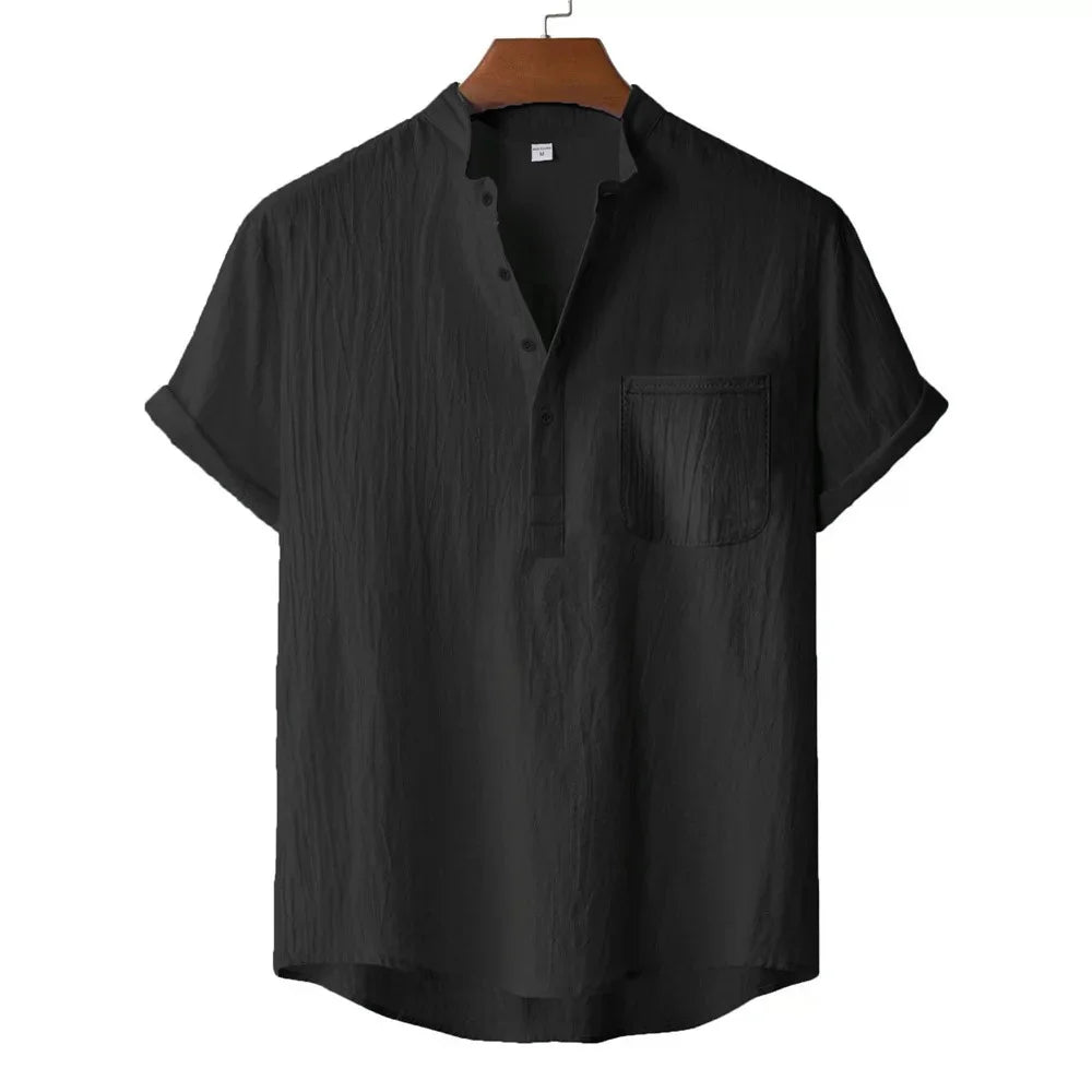 Beeckhoven™ | Zomer Katoen-Linnen Heren Shirt