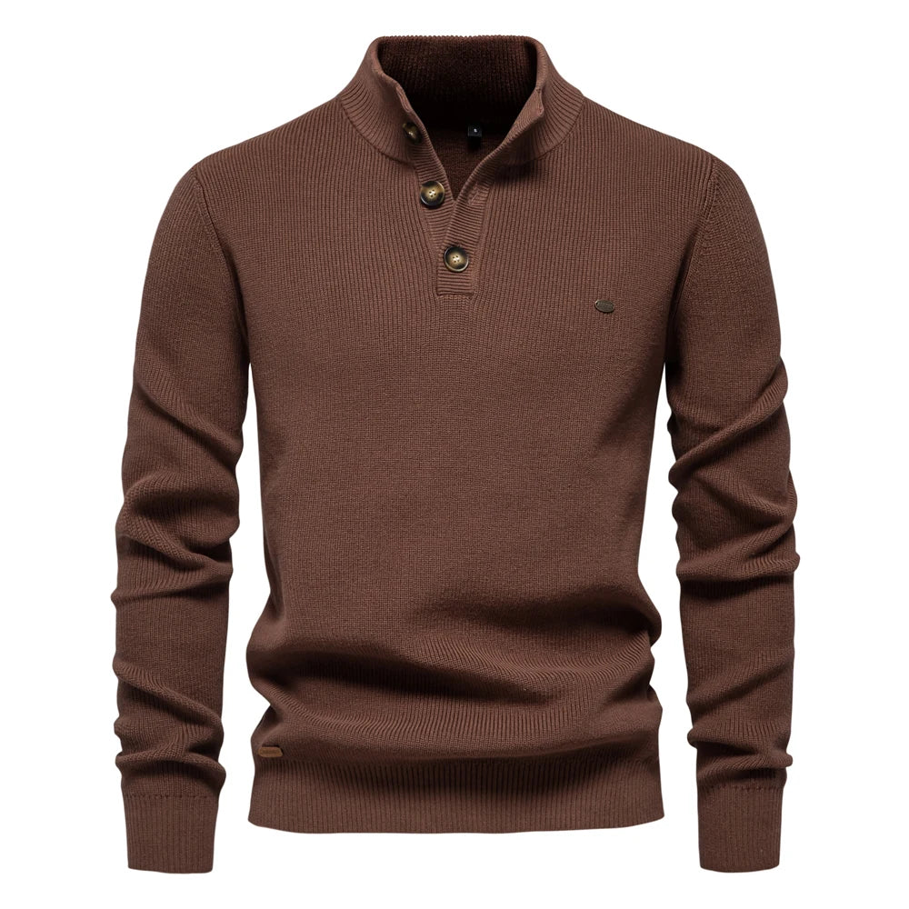 Beeckhoven™ | Heren Trui Met Knoopdesign
