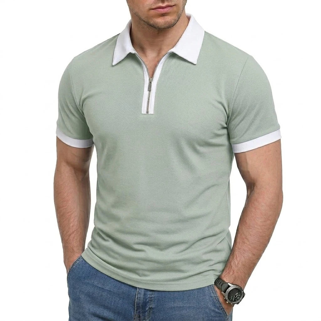 Beeckhoven™ | Casual Mannen Poloshirt Met Rits