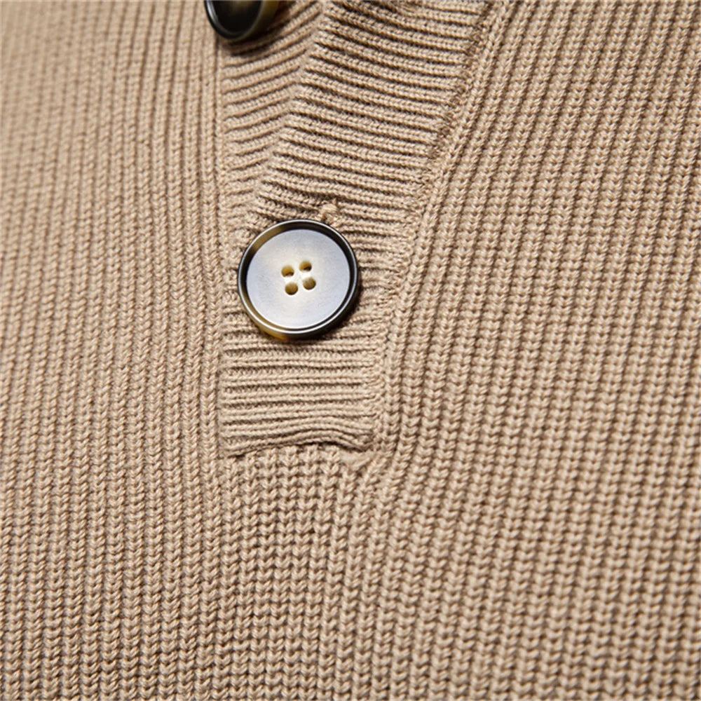 Beeckhoven™ | Heren Trui Met Knoopdesign