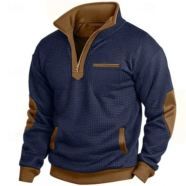 Beeckhoven™ | Heren V-Hals Sweatshirt Met Rits