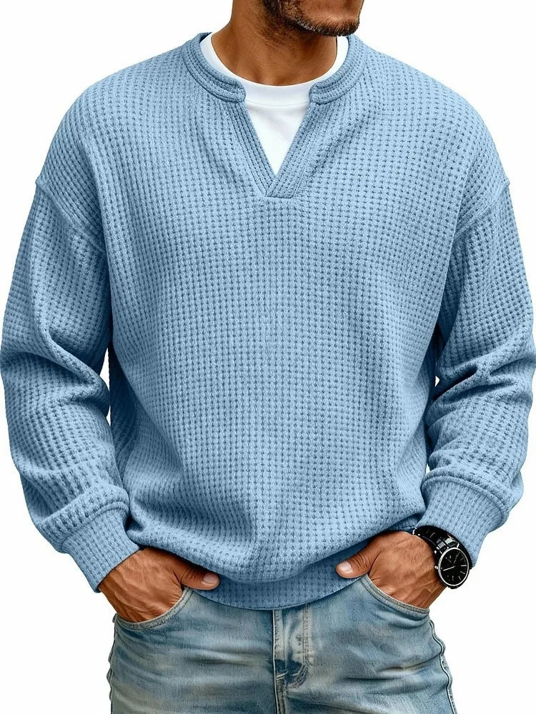 Beeckhoven™ | Casual V-Hals Shirt Met Lange Mouwen
