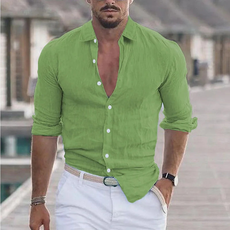 Beeckhoven™ | Casual & Ademend Mannen Overhemd