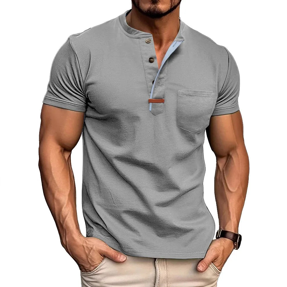 Beeckhoven™ | Klassiek Heren Shirt met Henley Kraag