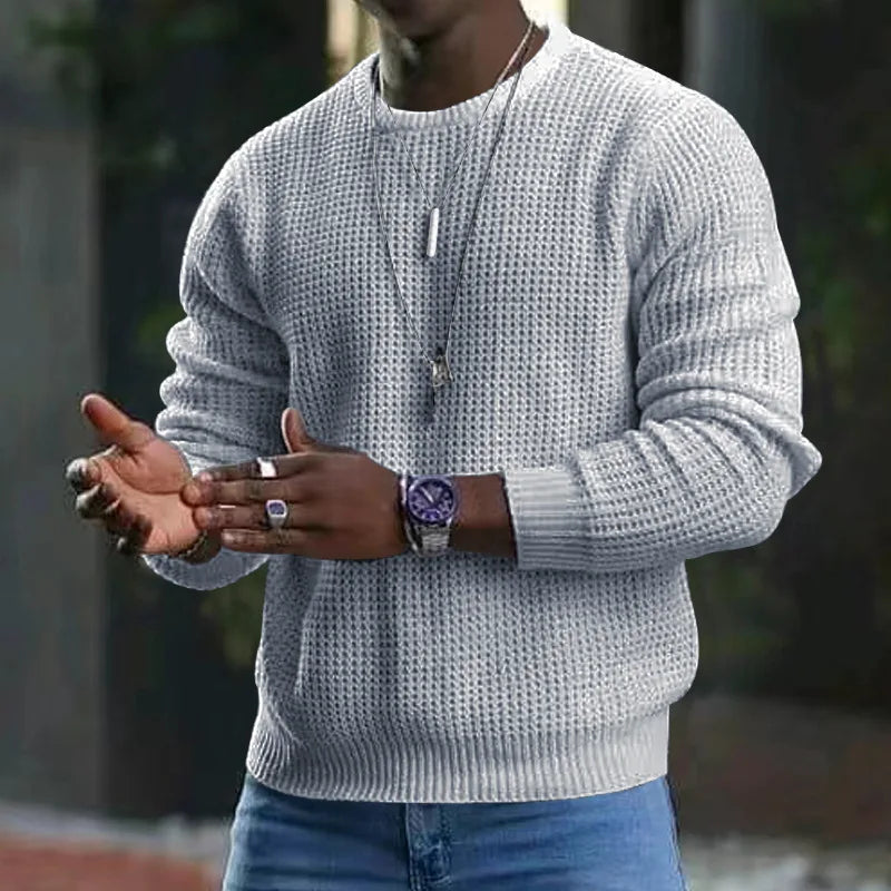Beeckhoven™ | Wafelgebreid Shirt Met Lange Mouwen