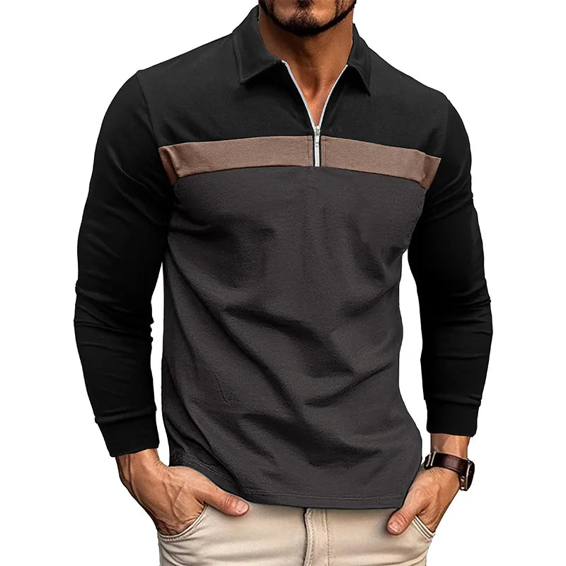Beeckhoven™ | Stijlvol Heren Poloshirt Met Lange Mouwen