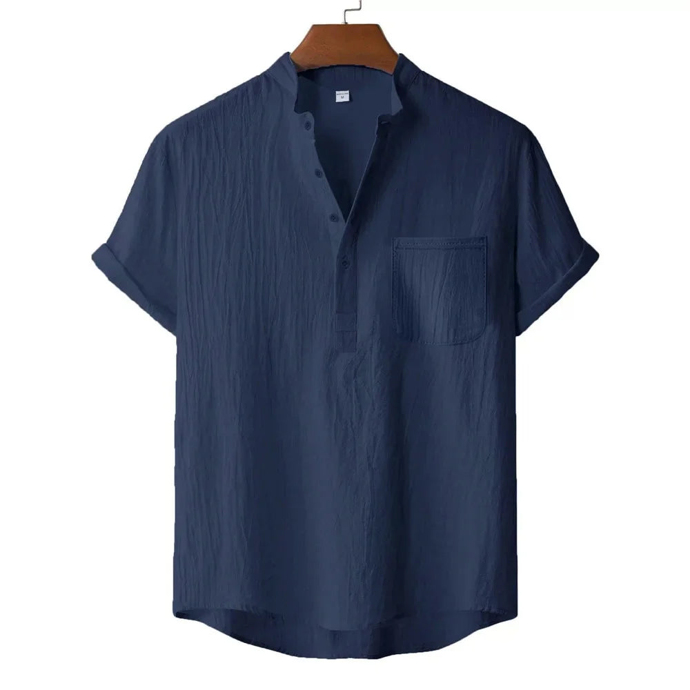 Beeckhoven™ | Zomer Katoen-Linnen Heren Shirt