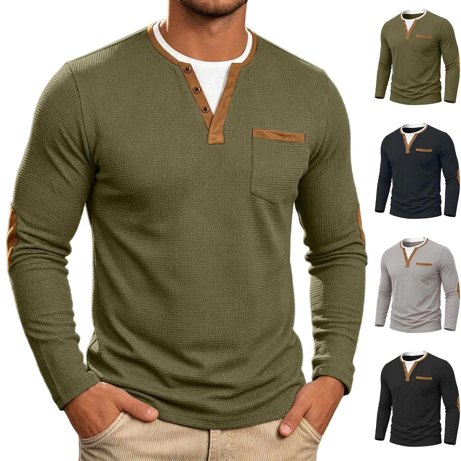 Beeckhoven™ | Wafelstructuur Klassiek Shirt met Lange Mouwen