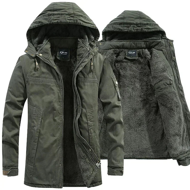 Beeckhoven™ | Warme Fleece-Gevoerde Herenjas met Capuchon