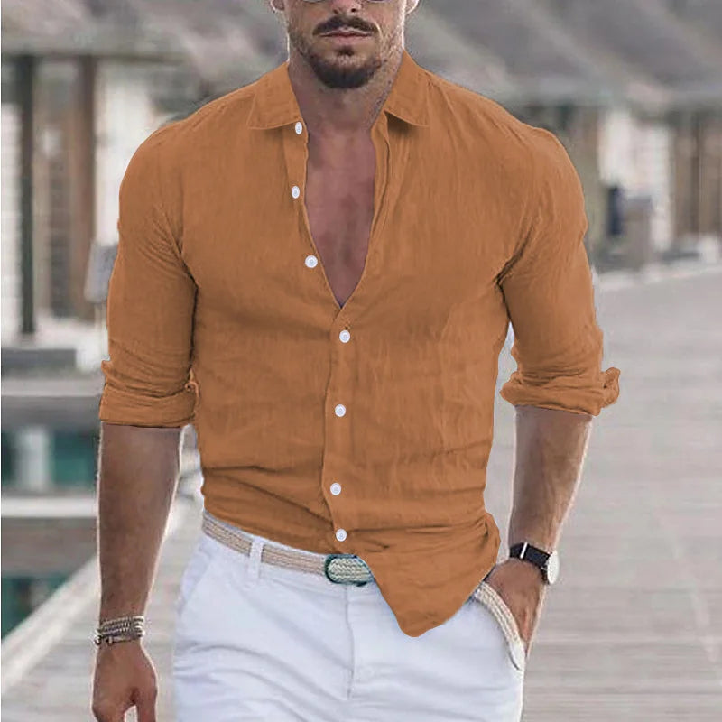 Beeckhoven™ | Casual & Ademend Mannen Overhemd