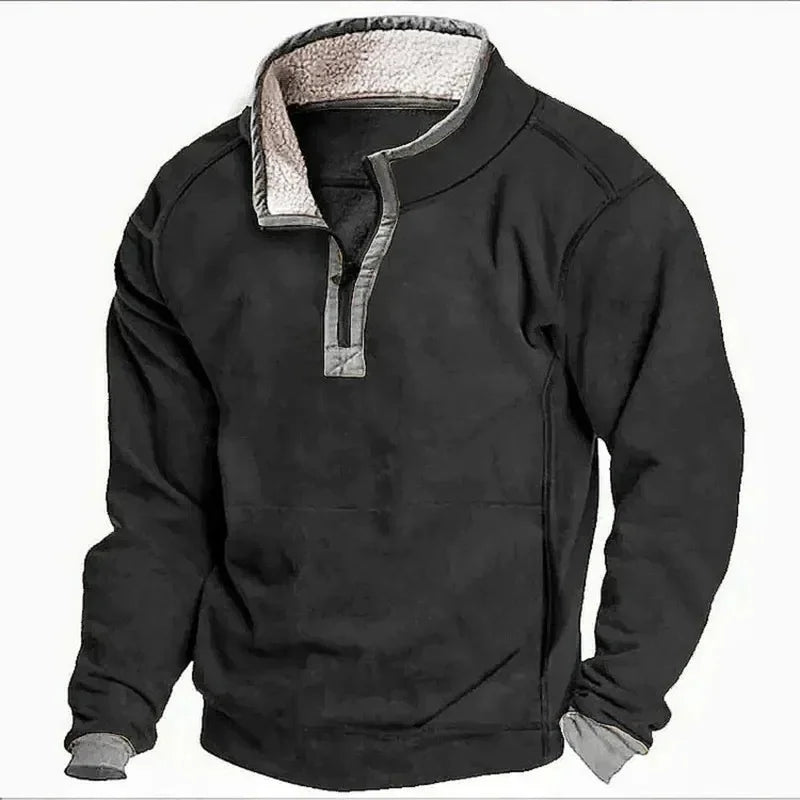 Heren met capuchon 2025 hoodies fleece gevoerd effen kleur comfort