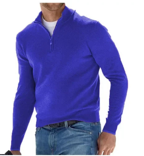 Beeckhoven™ | Casual Heren Trui Met Halve Rits
