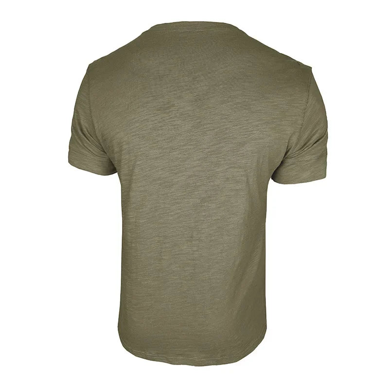 Beeckhoven™ | Stoer Henley T-Shirt met Korte Mouwen