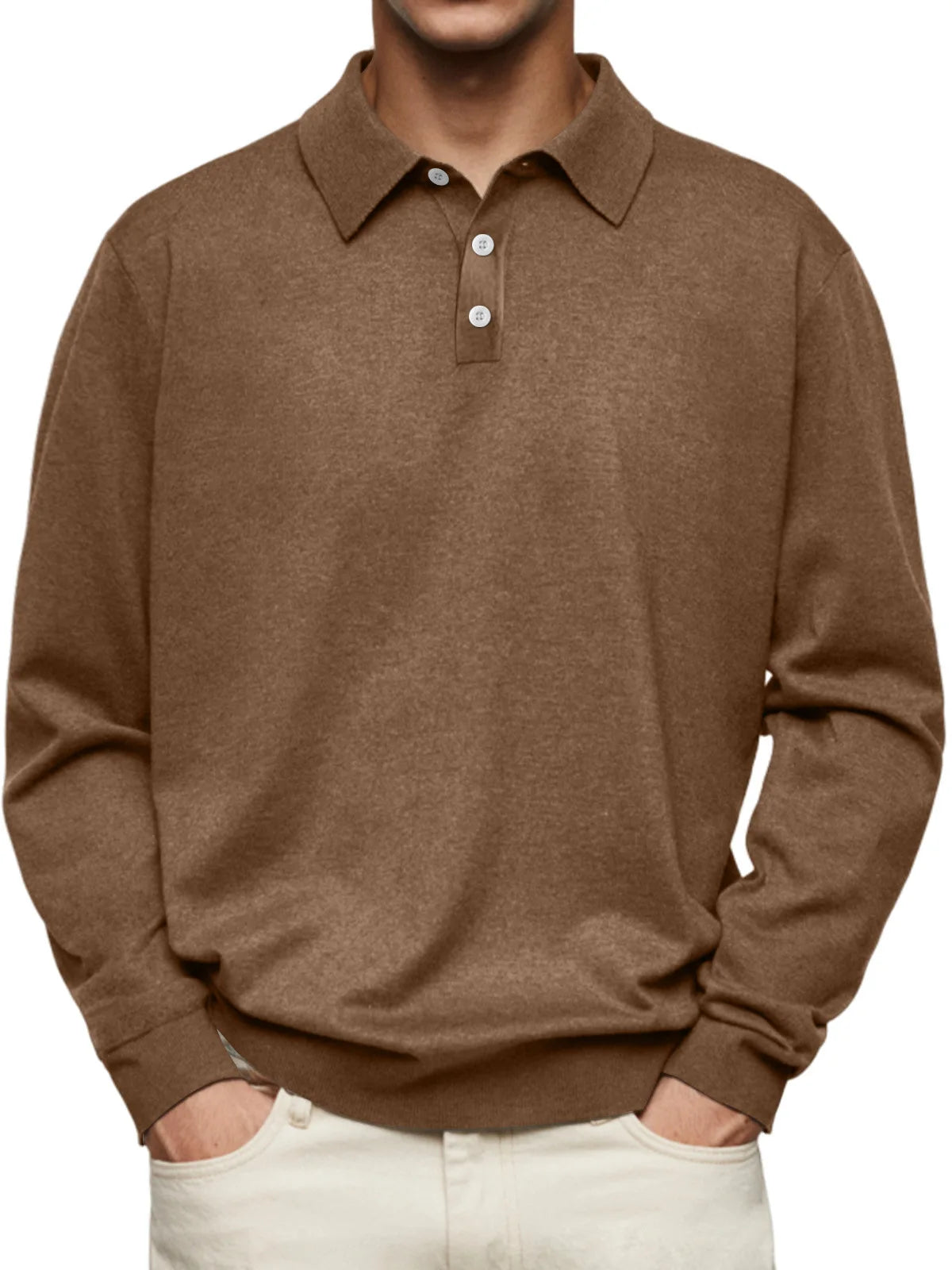 Beeckhoven™ | Alledaags Poloshirt met Lange Mouwen