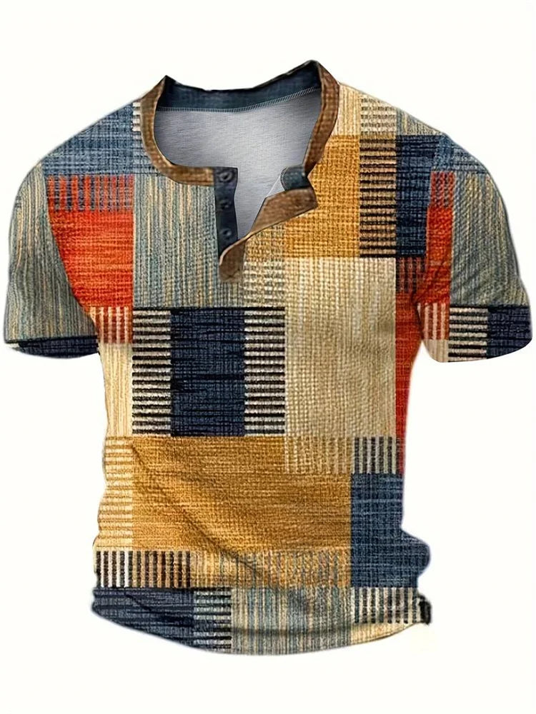 Beeckhoven ™ | Kleurrijk Heren Shirt Met Korte Mouwen