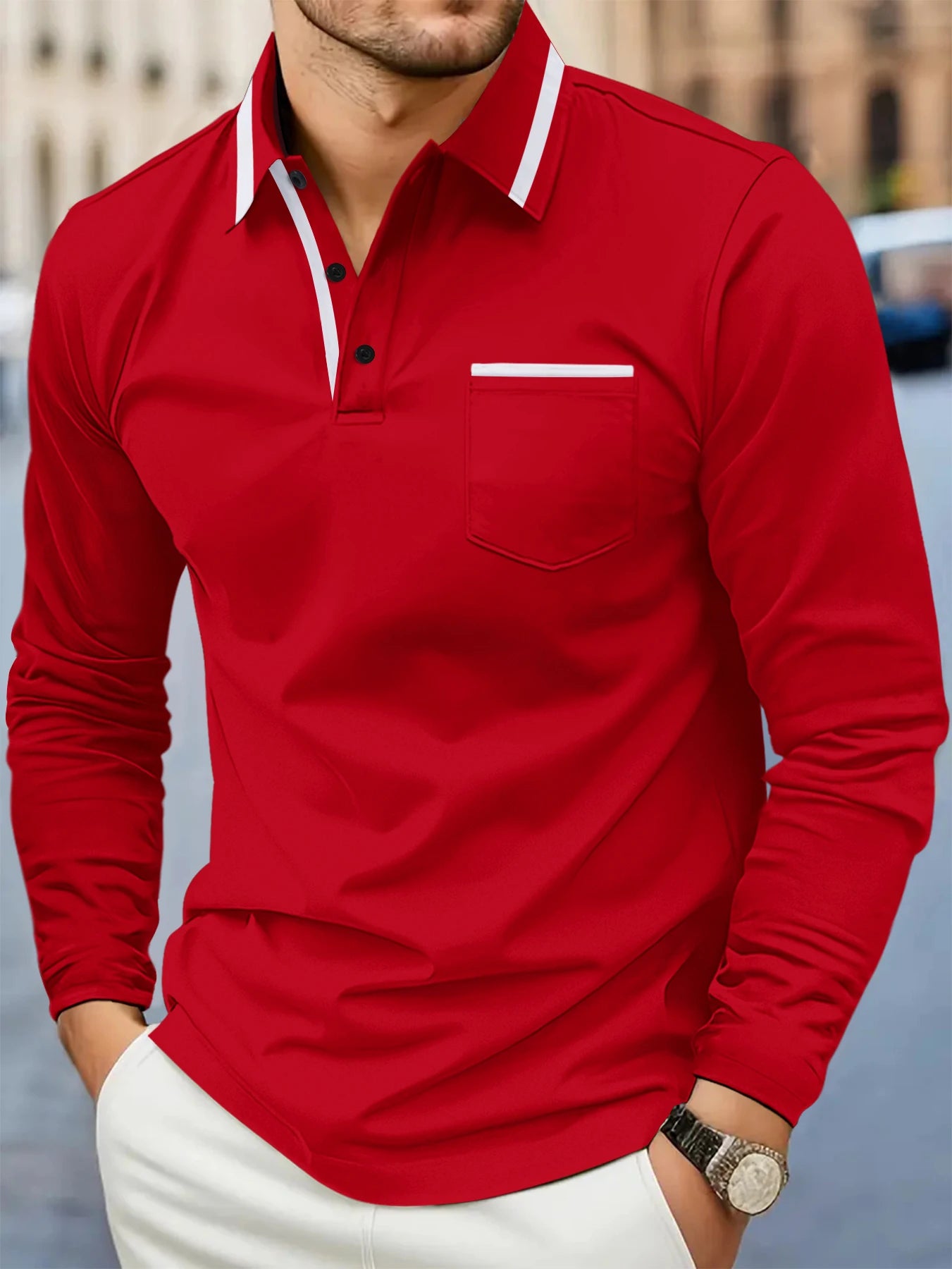 Beeckhoven™ | Stijlvol Heren Shirt Met Lange Mouwen
