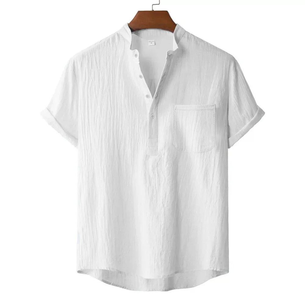Beeckhoven™ | Zomer Katoen-Linnen Heren Shirt