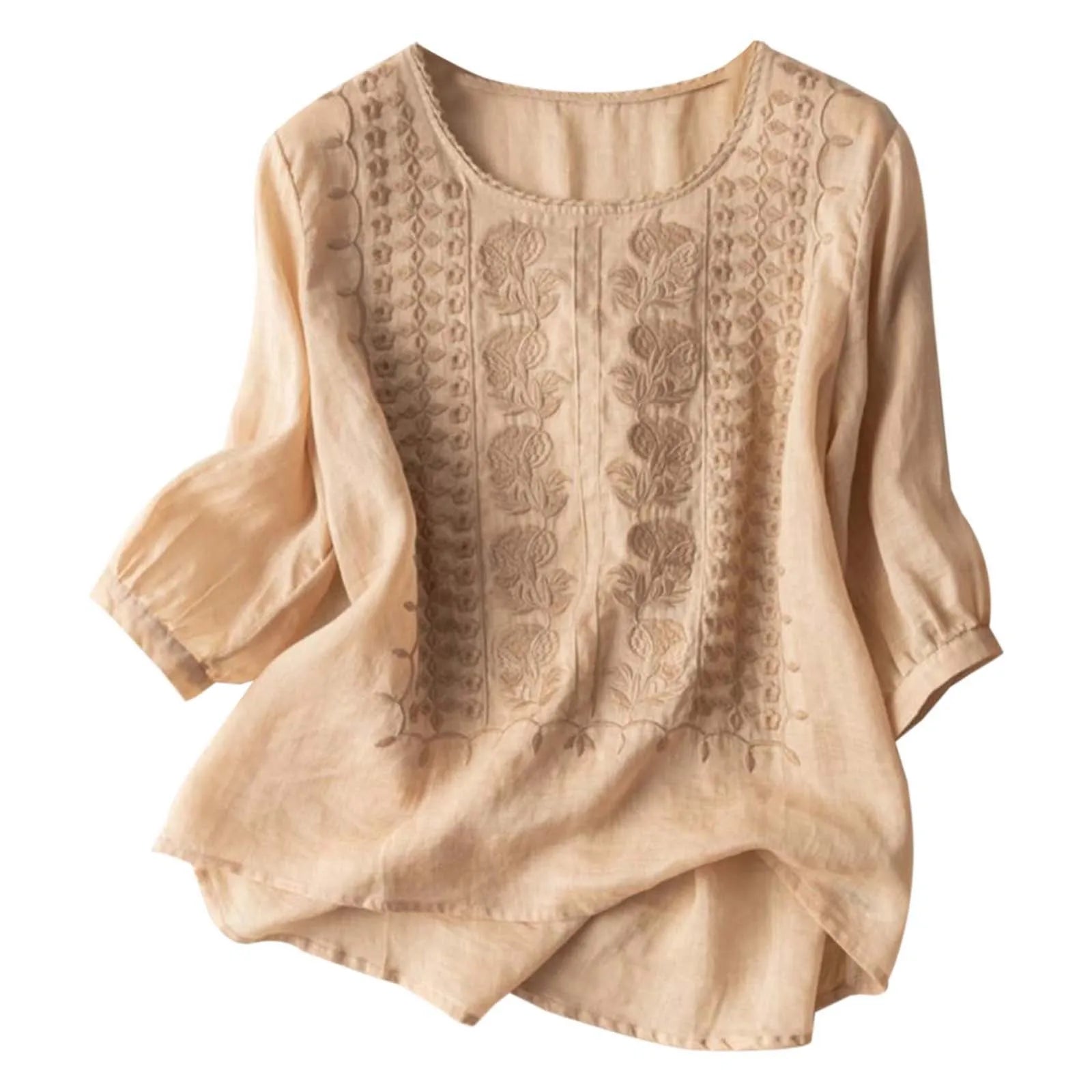 Beeckhoven™ | Zomerse Katoenen Damesblouse