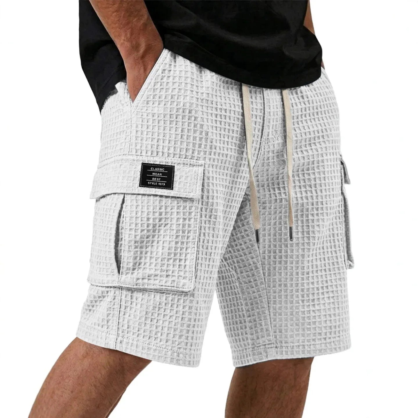 Beeckhoven™ | Casual Short Met Wafelpatroon