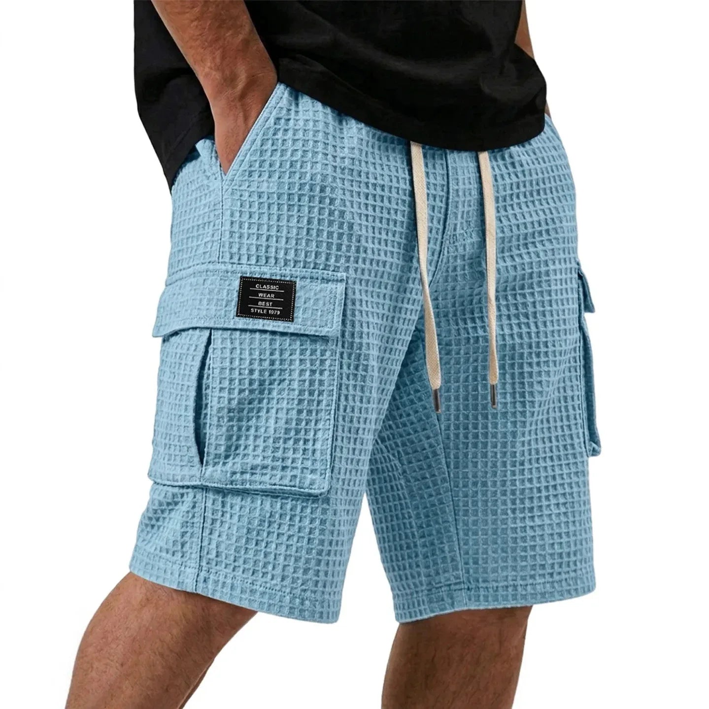 Beeckhoven™ | Casual Short Met Wafelpatroon