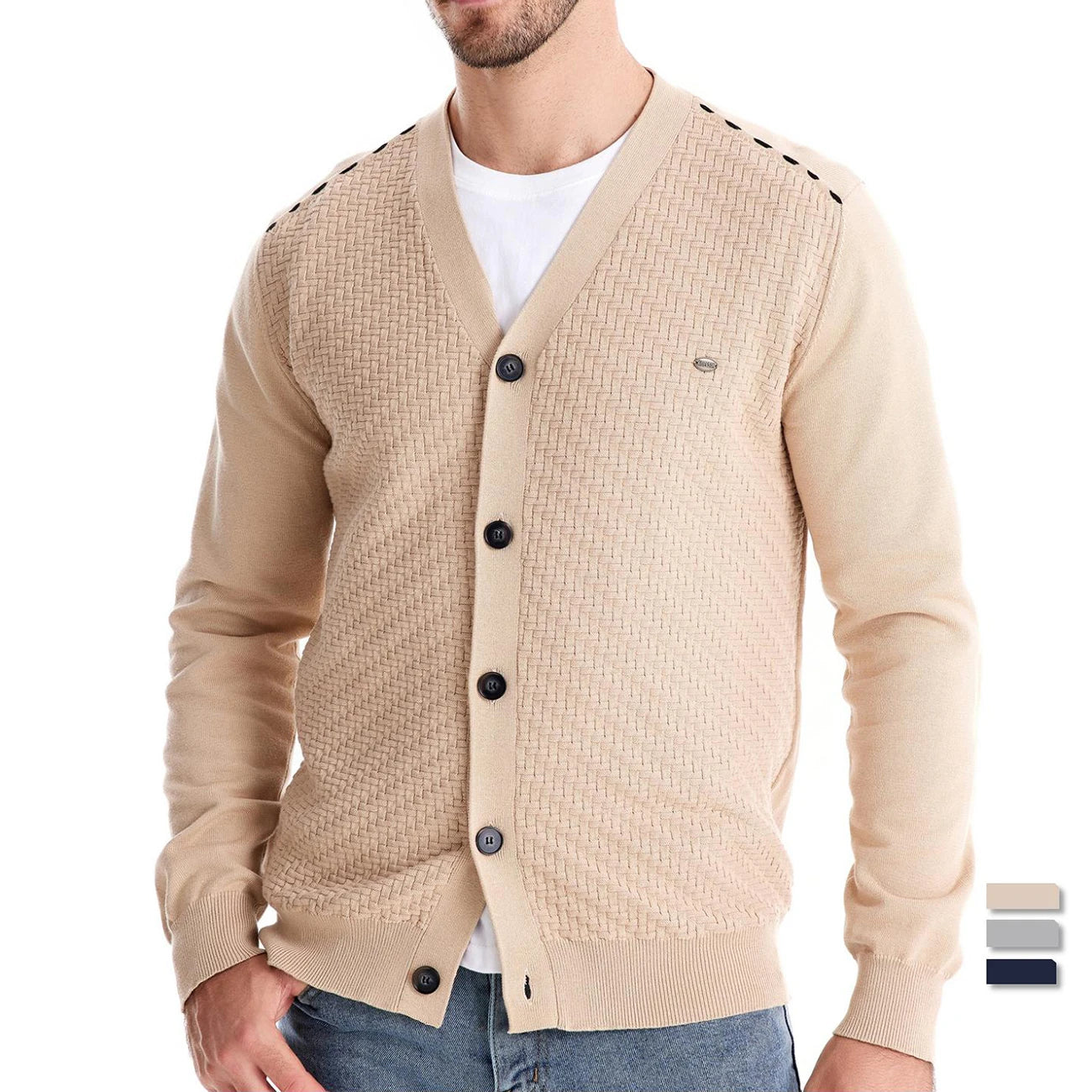 Beeckhoven™ | Gebreid Vest Met Knopen
