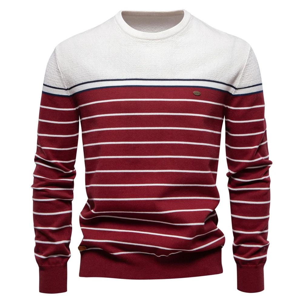 Sven™ | Heren Trui Met Streepdesign