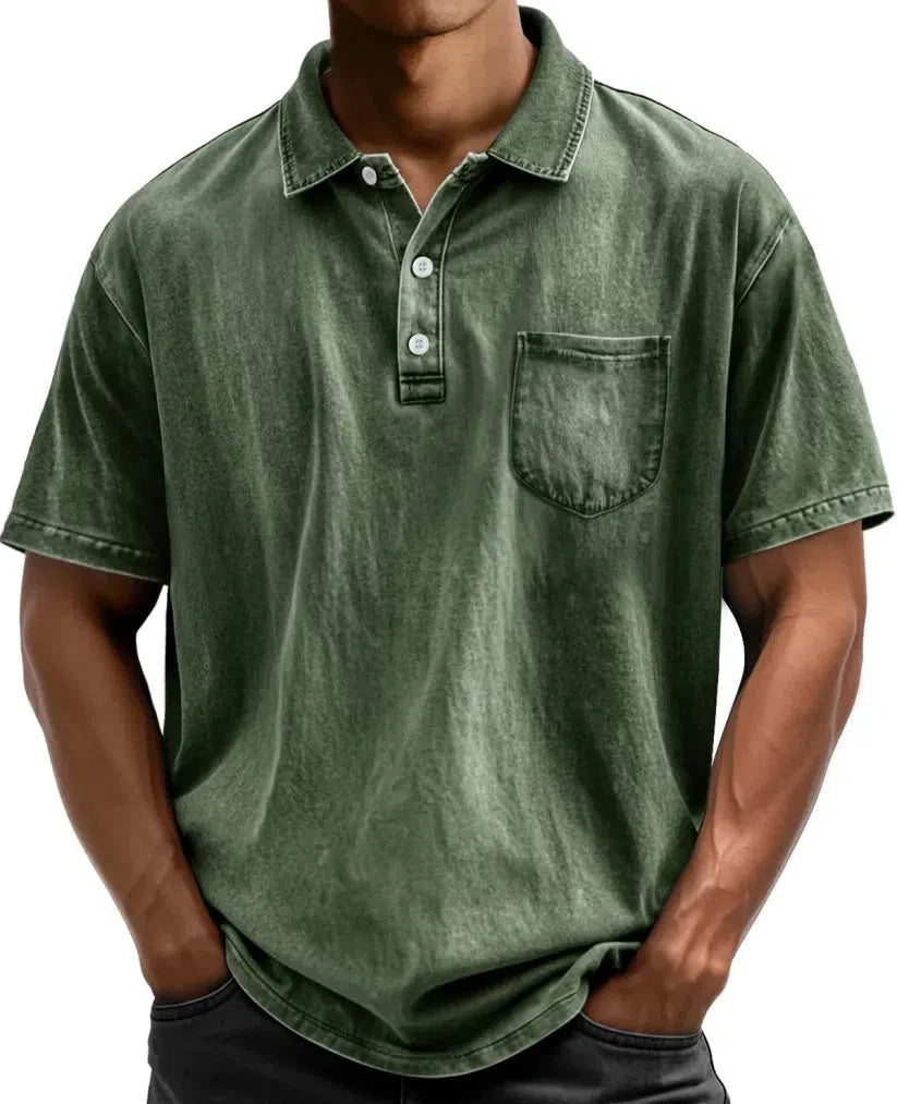 Beeckhoven™ | Vintage Heren Polo met Knopen