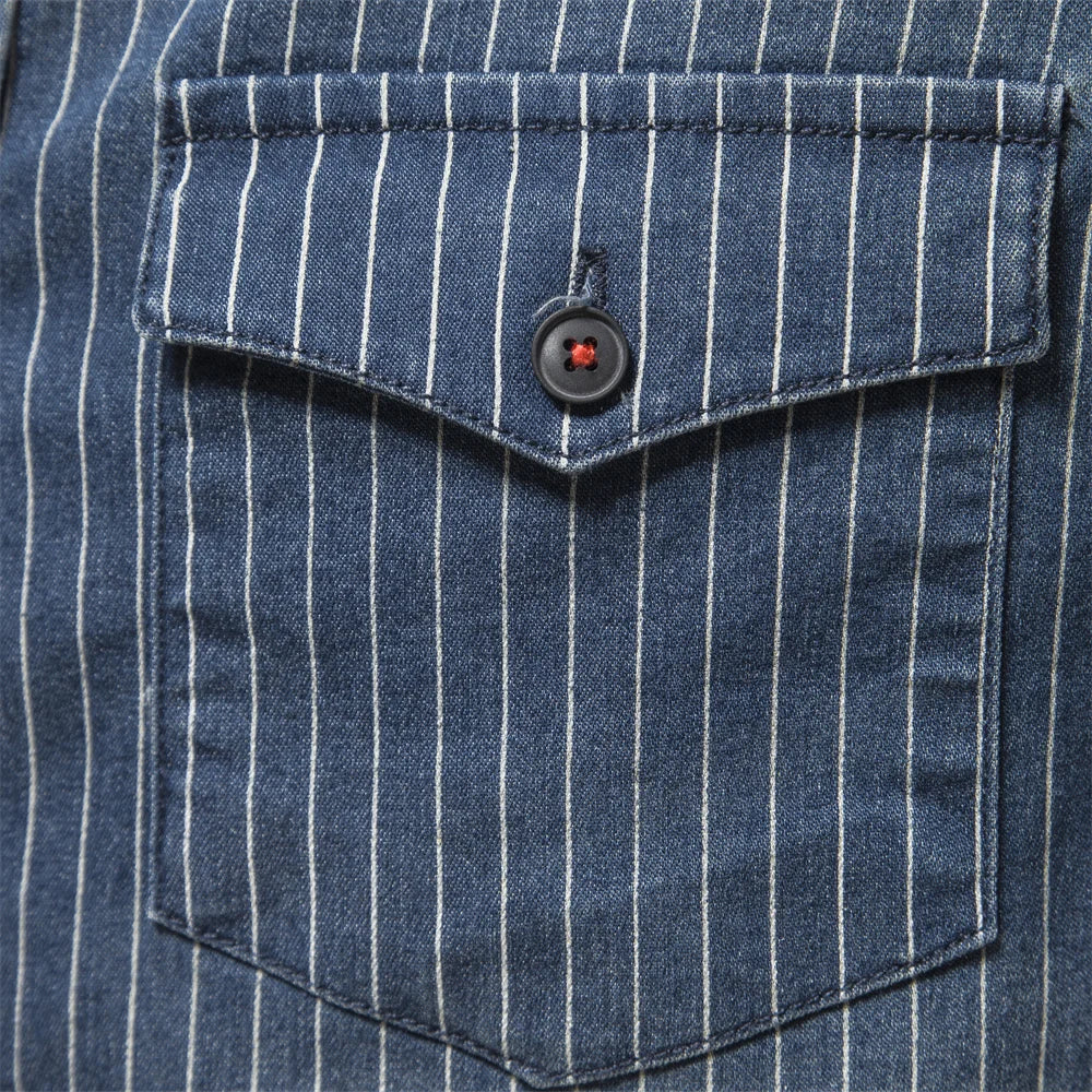 Bastiaan™ | Gestreepte Denim Blouse