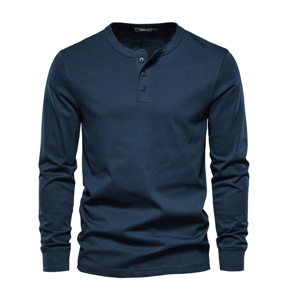Beeckhoven™ | Stijlvol Katoenen Heren Shirt Met Lange Mouwen