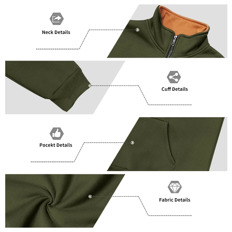 Beeckhoven™ | Casual Heren Sweater Met Rits
