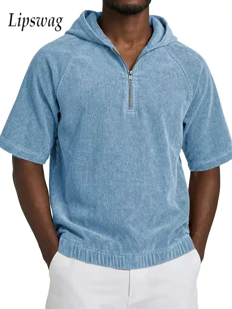 Beeckhoven™ | Corduroy Mannen Shirt Met Capuchon