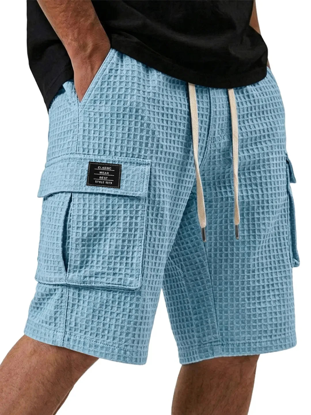 Beeckhoven™ | Casual Short Met Wafelpatroon