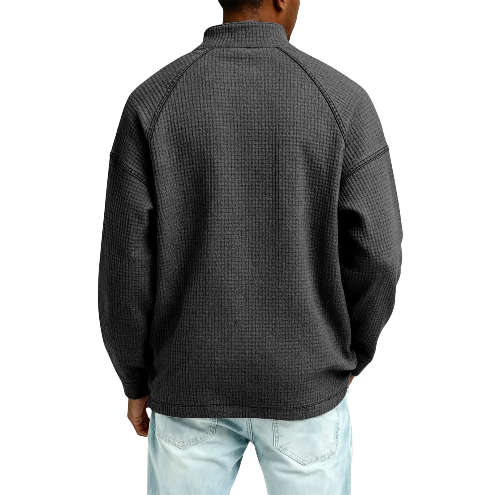 Beeckhoven™ | Wafelgebreid Mannen Sweatshirt