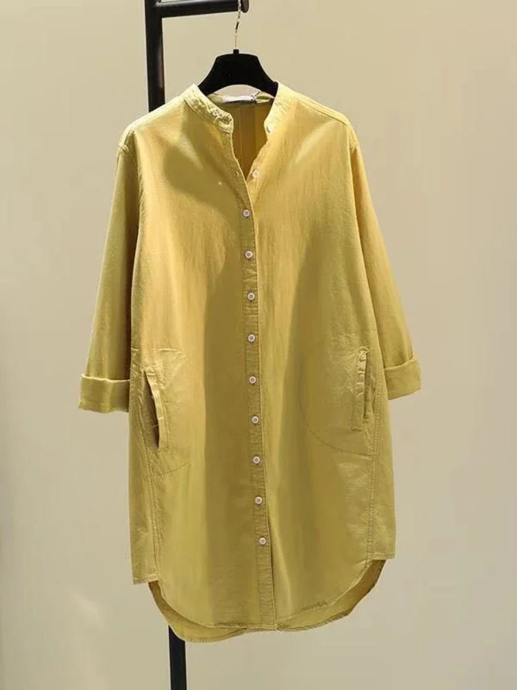Beeckhoven™ | Elegante Halflange Damesblouse met Knoopsluiting