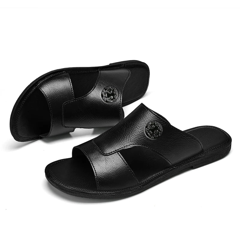Beeckhoven™ | Lederen Heren Slippers