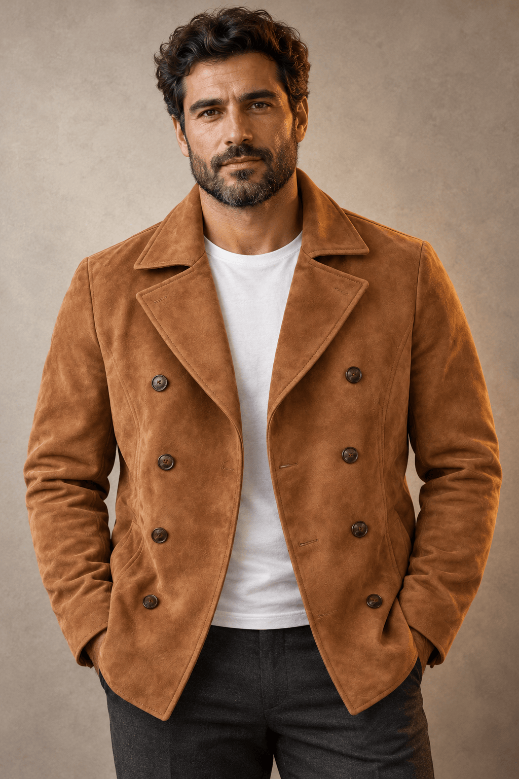 Beeckhoven™ | Elegante Suede Herenjas
