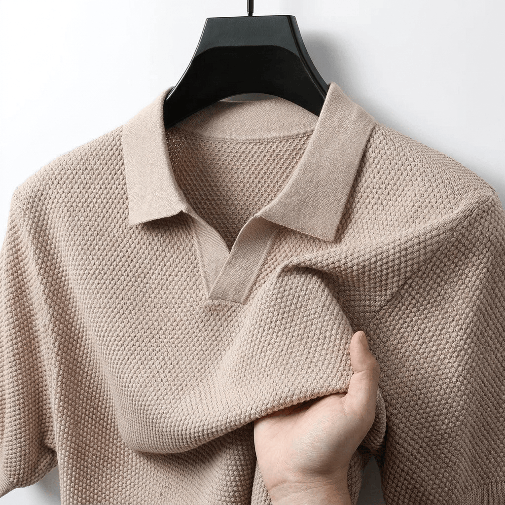 Beeckhoven™ | Luxe Heren Polo met Wafelstructuur