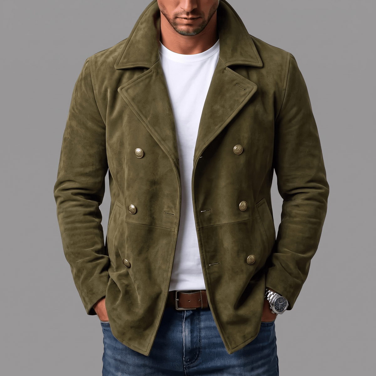 Beeckhoven™ | Elegante Suede Herenjas