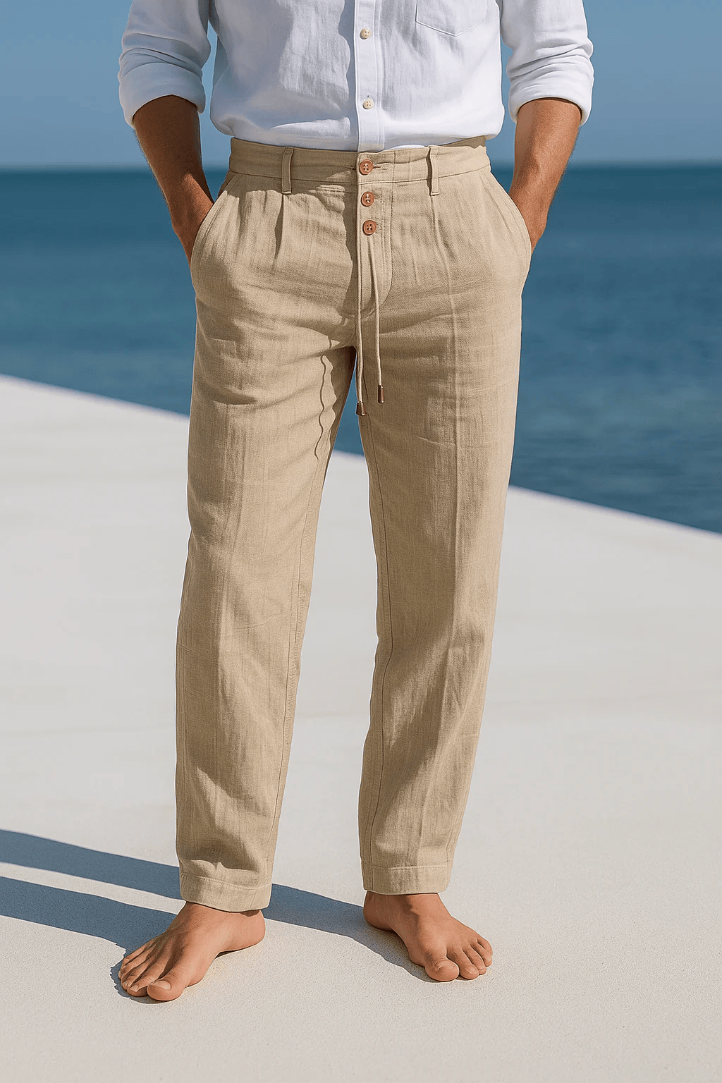 Beeckhoven™ | Elegante Linnen Zomerbroek Voor Heren