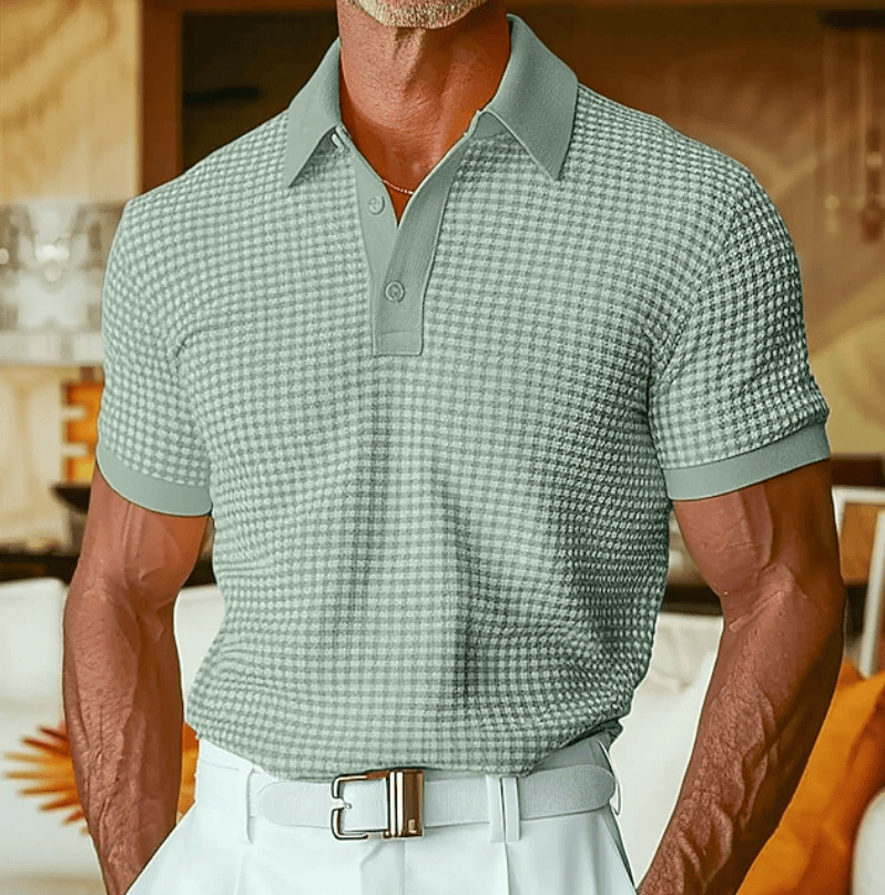 Beeckhoven™ | Geruite Polo met Structuur
