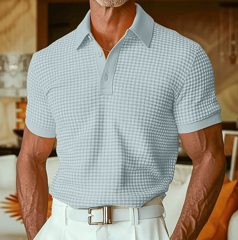 Beeckhoven™ | Geruite Polo met Structuur