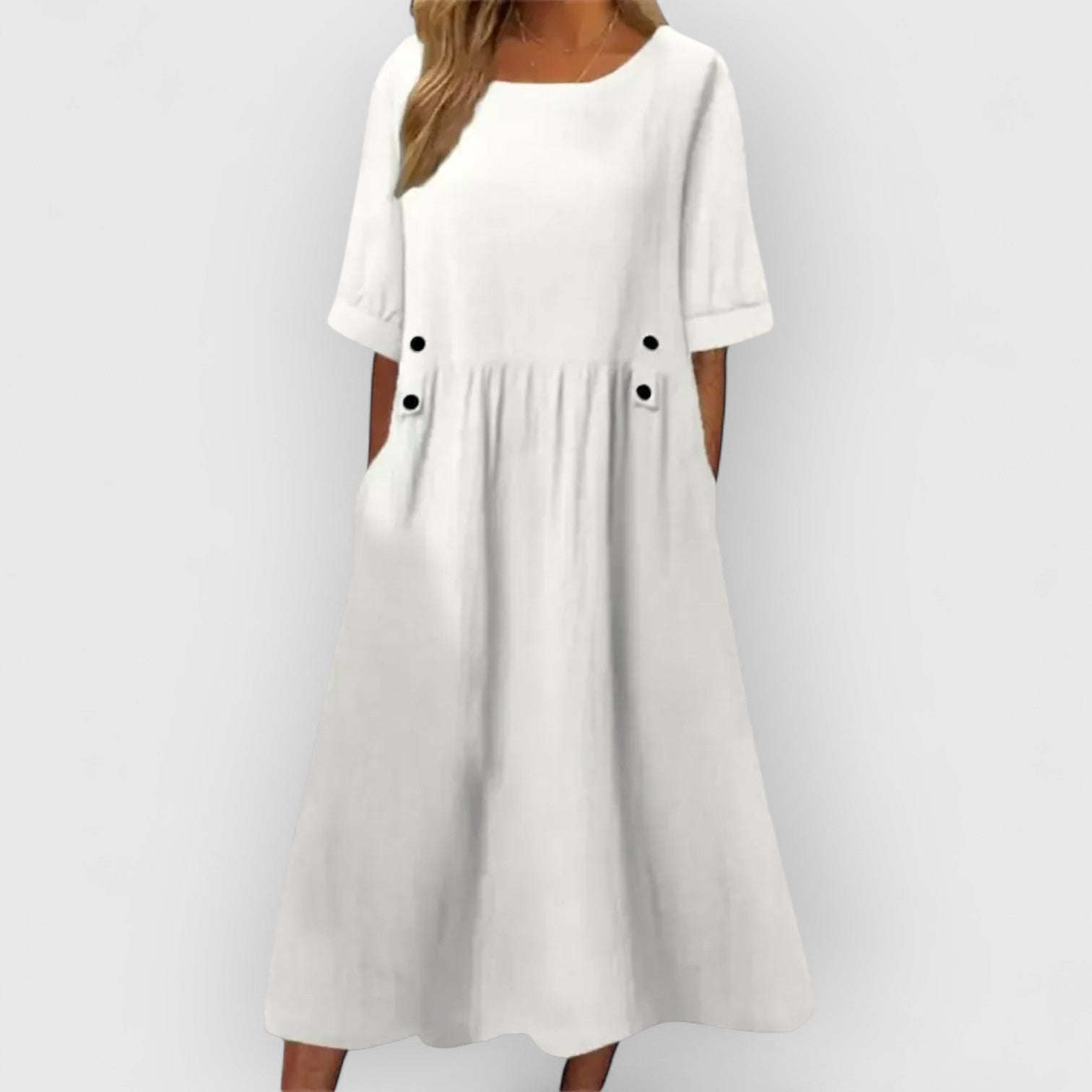 Beeckhoven™ | Boho Zomerjurk met Knopen