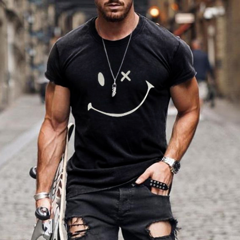 Beeckhoven™ | Casual T-Shirt met Grafische Smile Print