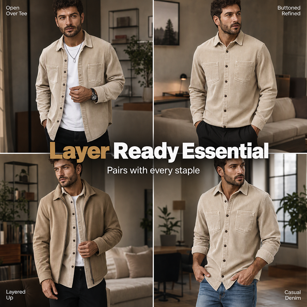 Beeckhoven™ | Casual Corduroy Jack voor Heren
